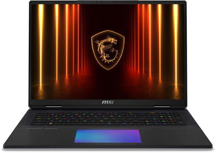 Ноутбук игровой MSI Titan 18 HX AI A2XWJG-206RU 18", IPS, Intel Core Ultra 9 285HX 2.8ГГц, 24-ядерный, 64ГБ DDR5, 2ТБ +  2ТБ SSD,  NVIDIA GeForce  RTX 5090 - 24 ГБ, Windows 11 Home, черный [9s7-182421